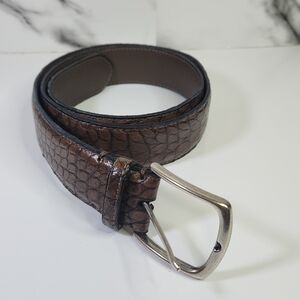 Paolo Vitale Belt crocodile leather belt Men's 36-38